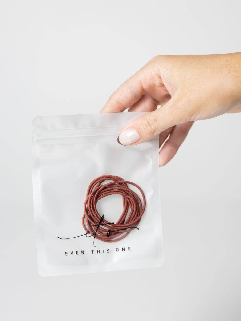 Even this one | Slim hårelastikker - 10 stk. Rustrød