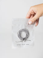 Even this one | Slim hårelastikker - 10 stk. Lysegrå