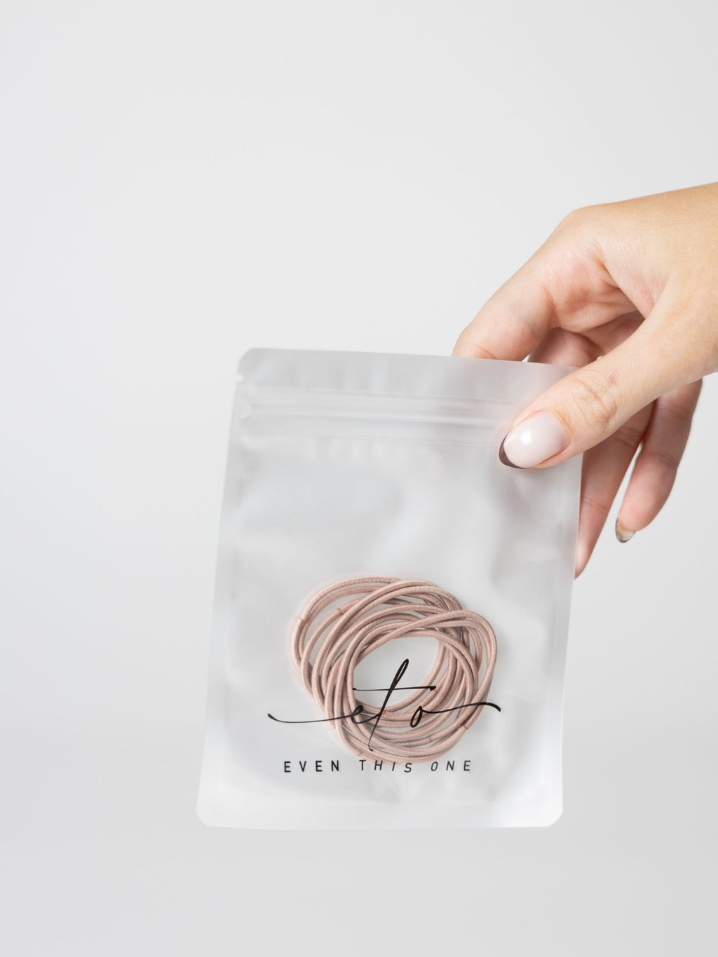 Even this one | Slim hårelastikker - 10 stk. Rosa