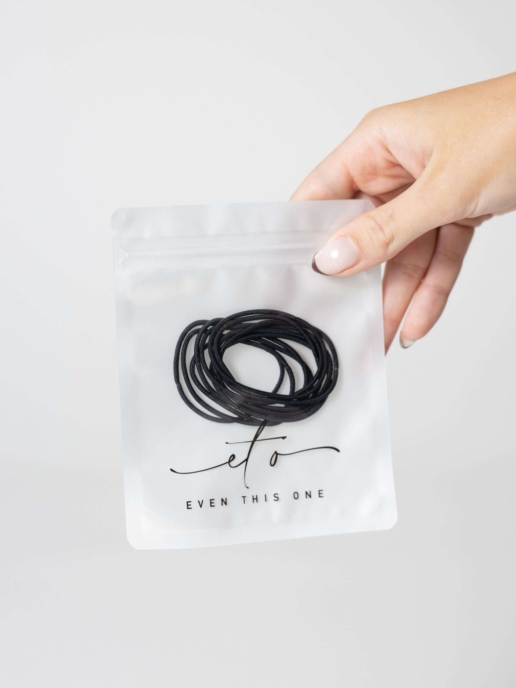 Even this one | Slim hårelastikker - 10 stk. Sort